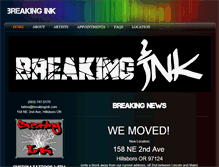 Tablet Screenshot of breakingink.com